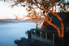Foggy views from King Suite balcony